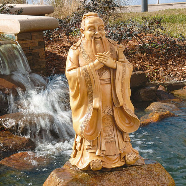 Confucius Garden Sculpture Famous Philosopher Art Outdoors